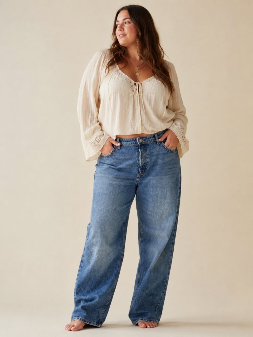 Free People We The Free Tennessee Low Rise Boyfriend Jeans 33 Relaxed